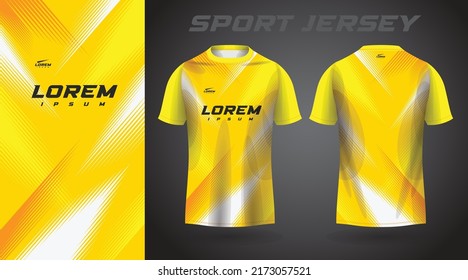 yellow t-shirt sport jersey design