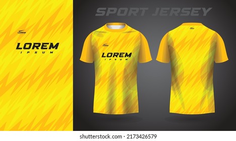 yellow t-shirt sport jersey design