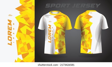 yellow t-shirt sport jersey design