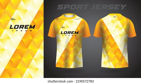 yellow t-shirt sport jersey design