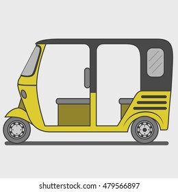 yellow tuktuk