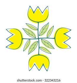 yellow tulip