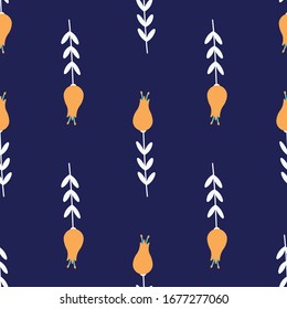 Yellow tulips seamless repeat pattern for wrapping paper,prints,textile,fabrics.