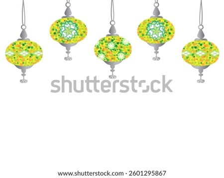 It is yellow Turkish lamps frame. 