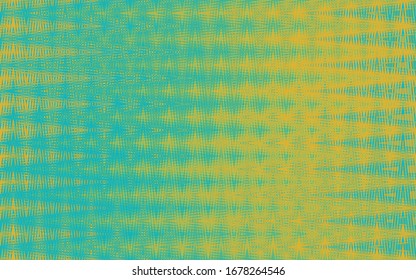 yellow and turquoise colored zigzag pattern