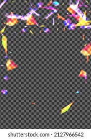 Yellow Twinkle Background Transparent Vector. Spark Dark Template. Glow Rays Illustration. Violet Spread. Flare Starlight Texture.