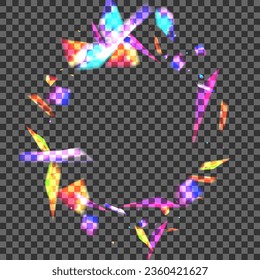 Yellow Twinkle Background Transparent Vector. Bokeh Shiny Illustration. Multicolored Fade Texture. Orange New. Element Glittery Template.