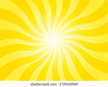 Yellow twisted lines background illustration
