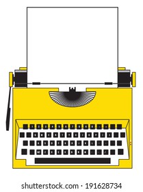 Yellow Typewriter vintage