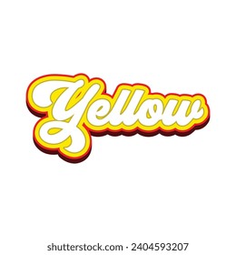 Yellow typography design with map vector. Editable college t-shirt design printable text effect vector	
