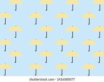 Yellow umbella vector for background