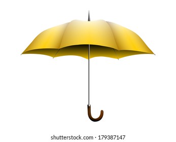 yellow umbrella