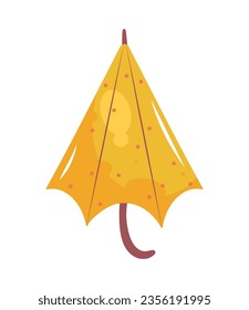 yellow umbrella design vector isolated