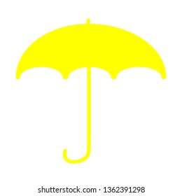 Yellow Umbrella Icon