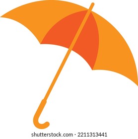 Yellow umbrella icon. Vector illustration. Isolated..eps

