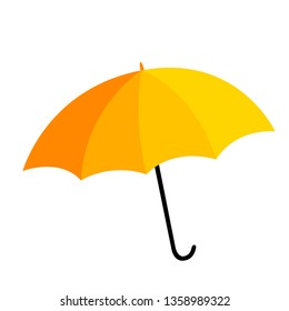 yellow umbrella illustration vector