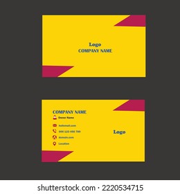 Yellow Uncommon Business Card Design