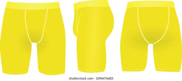Yellow underwear. vector illustration