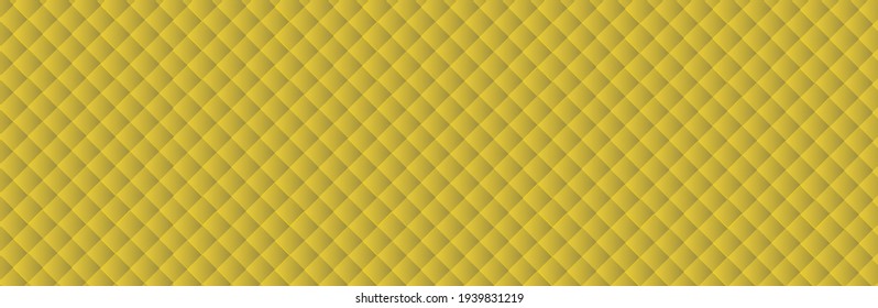 Yellow upholstery. Geometric pattern. Stylish texture. Luxury black background. Vector illustration.Suitable for your design. Cover, poster, flyer.