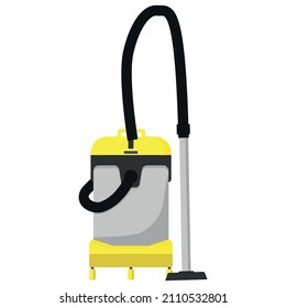 Yellow vacuum cleaner isometric 3d icon