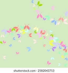 Yellow various flowers and butterflies breeze, each studio photographed and isolated on absolute white Conceptual illustration of beauty and style.