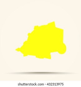 Yellow Vatican Map Illustration