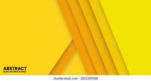Vector amarillo Resplandor de fondo con líneas rectas y sombra.  