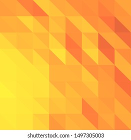 Yellow vector abstract textured polygonal background triangle pattern for background with copy space