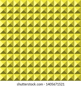 Yellow vector background abstract pyramidas texture seamless pattern