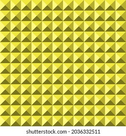 Yellow vector background abstract pyramidas texture seamless pattern