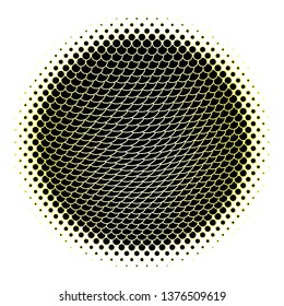 Yellow vector background with circles. Abstract decorative design in gradient style with bubbles. Pattern for websites, landing pages.