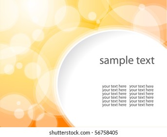 yellow vector background with text space