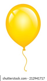 Yellow Vector Balloon