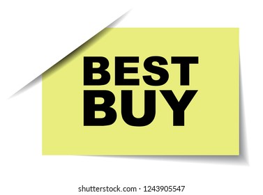 yellow vector banner best buy