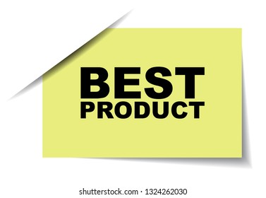 yellow vector banner best product