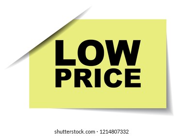 yellow vector banner low price