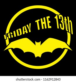 yellow vector bat in yellow circle