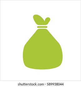 yellow vector eco trash icon