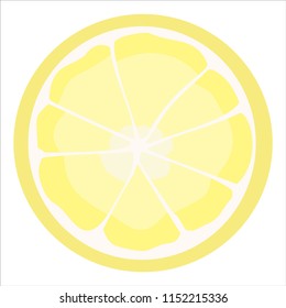 Yellow vector lemon