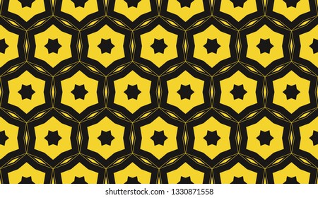 Yellow . Vector luxury abstract background. Vector seamless pattern