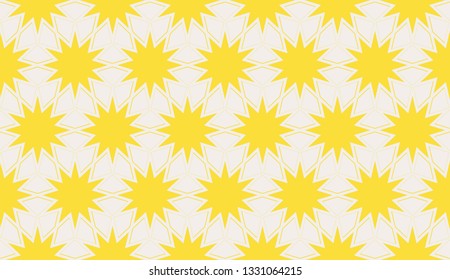Yellow . Vector luxury abstract background. Vector seamless pattern