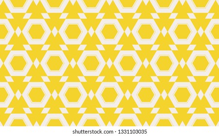 Yellow . Vector luxury abstract background. Vector seamless pattern