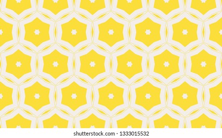 Yellow . Vector luxury abstract background. Vector seamless pattern