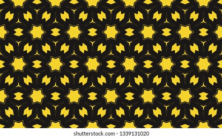 Yellow . Vector luxury abstract background. Vector seamless pattern