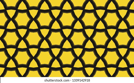 Yellow . Vector luxury abstract background. Vector seamless pattern