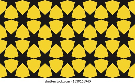 Yellow . Vector luxury abstract background. Vector seamless pattern