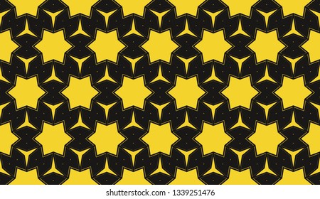 Yellow . Vector luxury abstract background. Vector seamless pattern