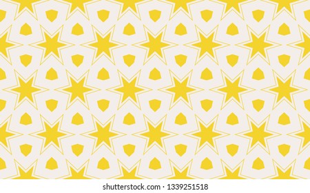 Yellow . Vector luxury abstract background. Vector seamless pattern