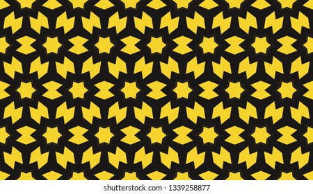 Yellow . Vector luxury abstract background. Vector seamless pattern