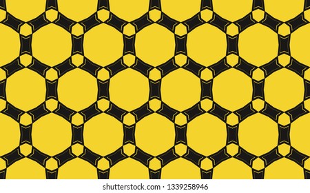Yellow . Vector luxury abstract background. Vector seamless pattern